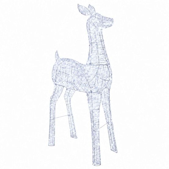 Renne de noël lumineux à led loviisa 900 led blanc froid