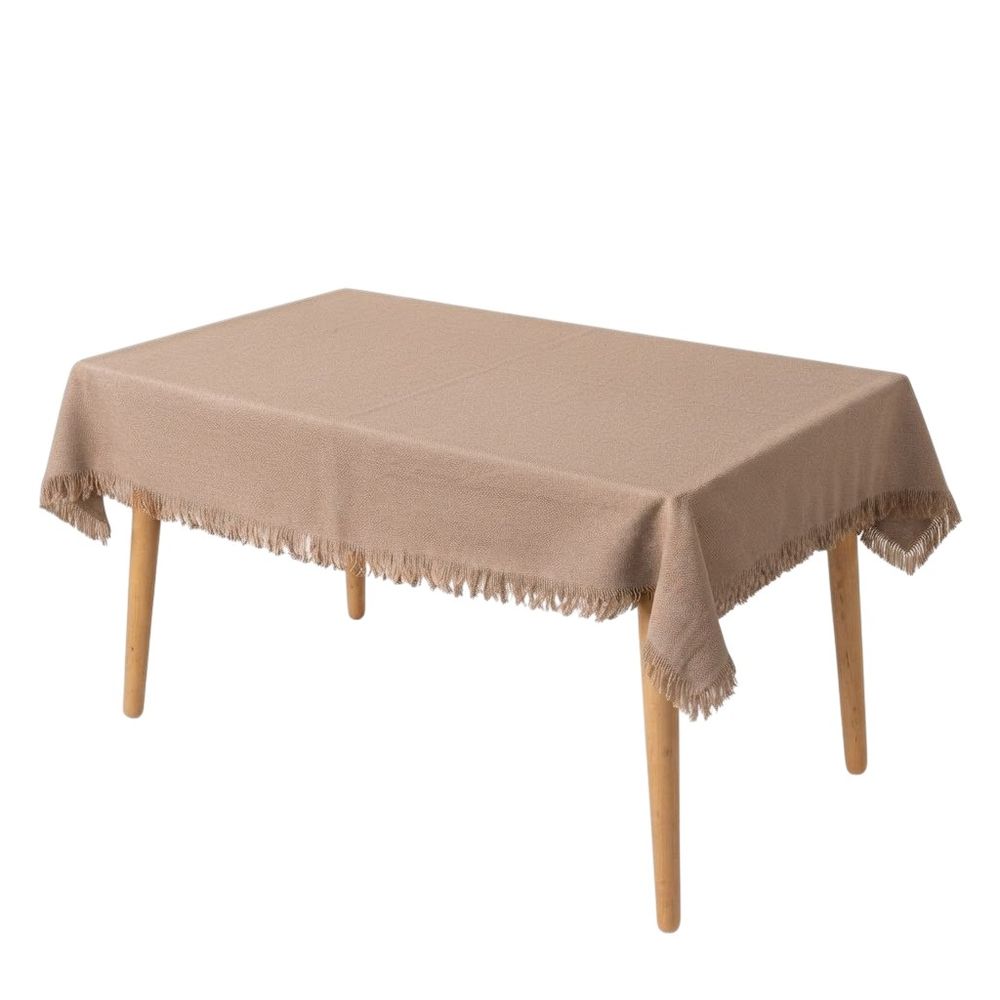 Nappe en coton a franges - chic et élégante