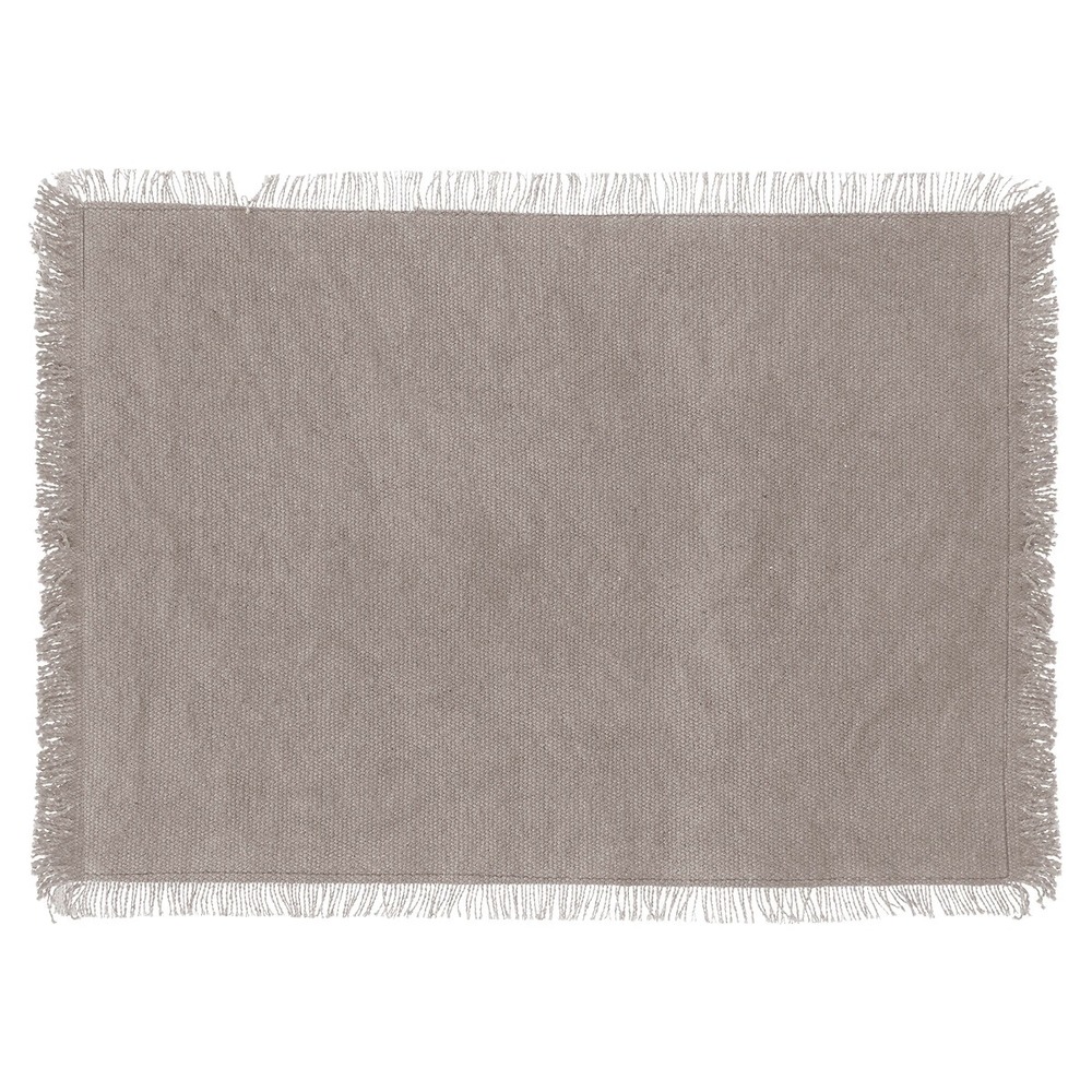 Set de table en coton 30 x 45 cm mahas gris