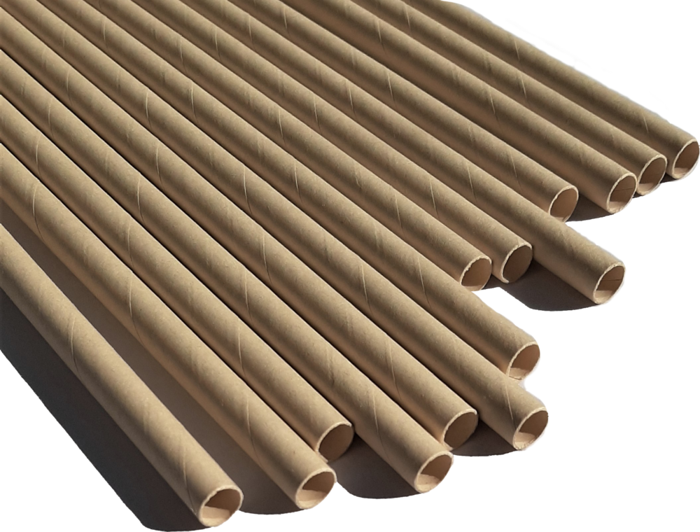 Paille jetable papier de bambou pour cocktails l 19,7 cm ø 0,8 cm - les pailles logiques