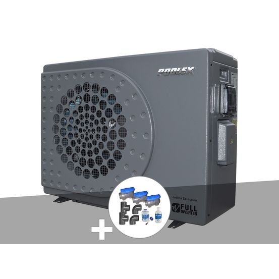 Pompe à chaleur 30 kw jetline selection full inverter wifi 310t + kit by-pass ø