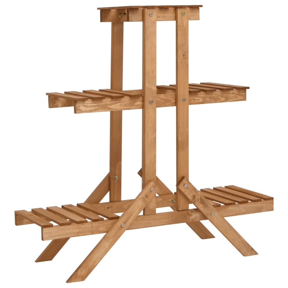 Support pour plantes 83x25x83 cm bois de sapin