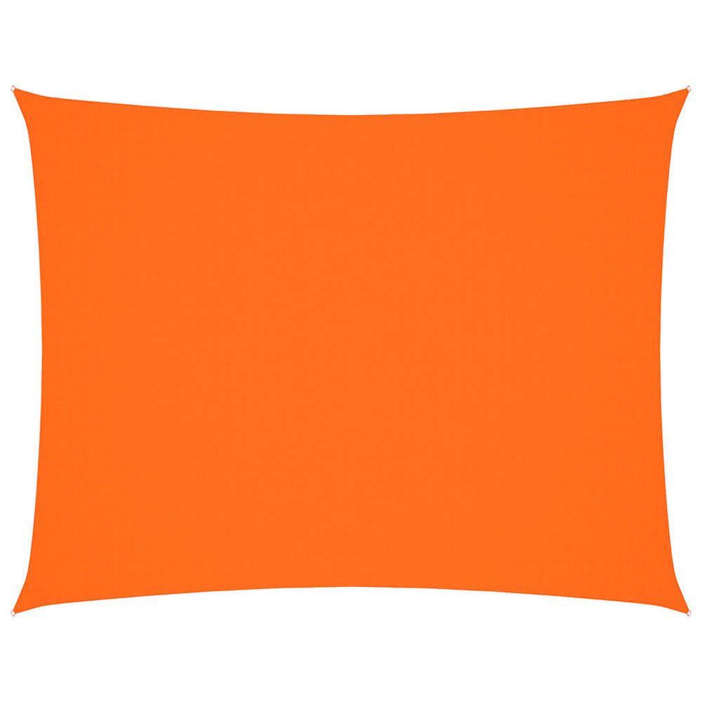 Voile de parasol tissu oxford rectangulaire 3,5x5 m orange