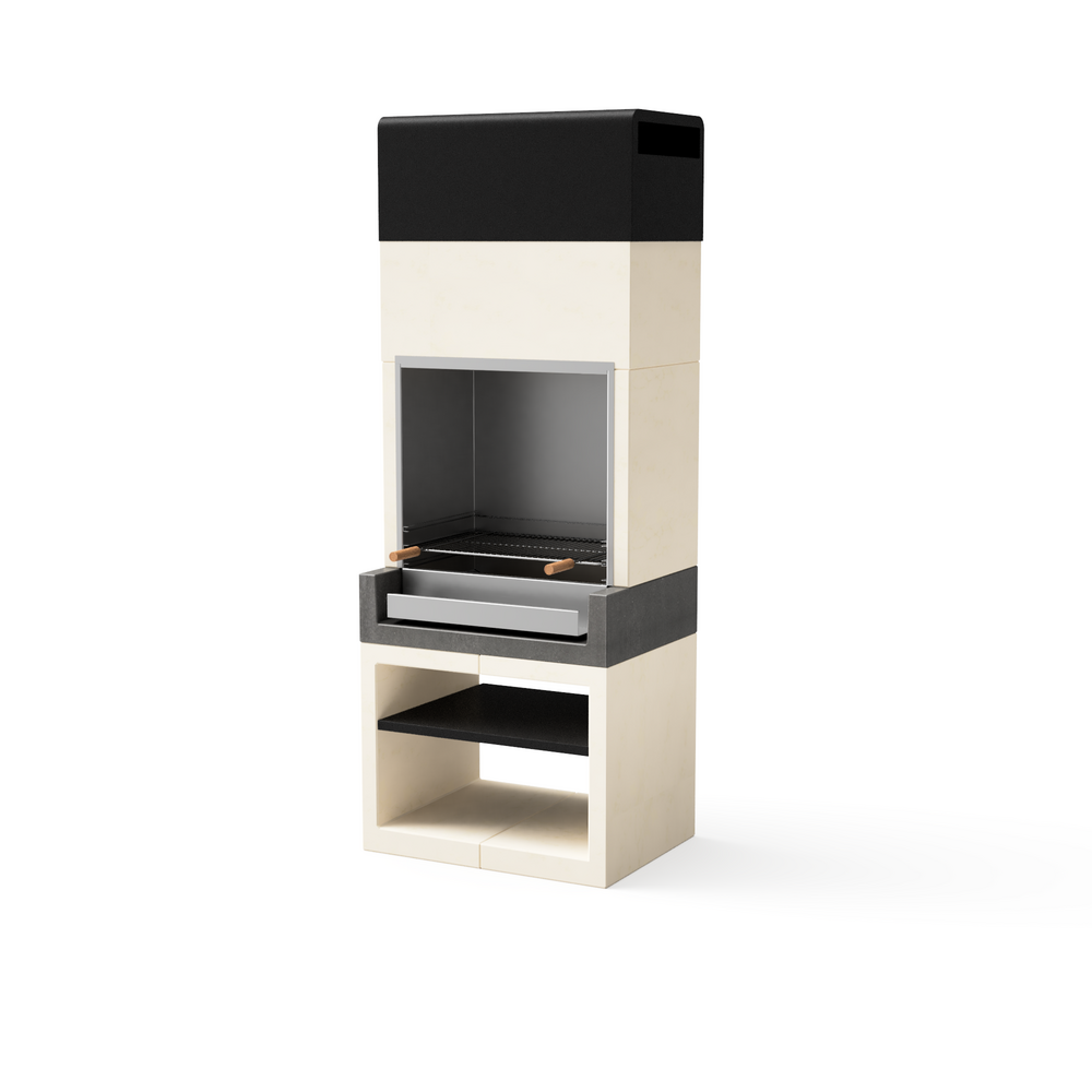 Barbecue kitaway inox gris&blanc