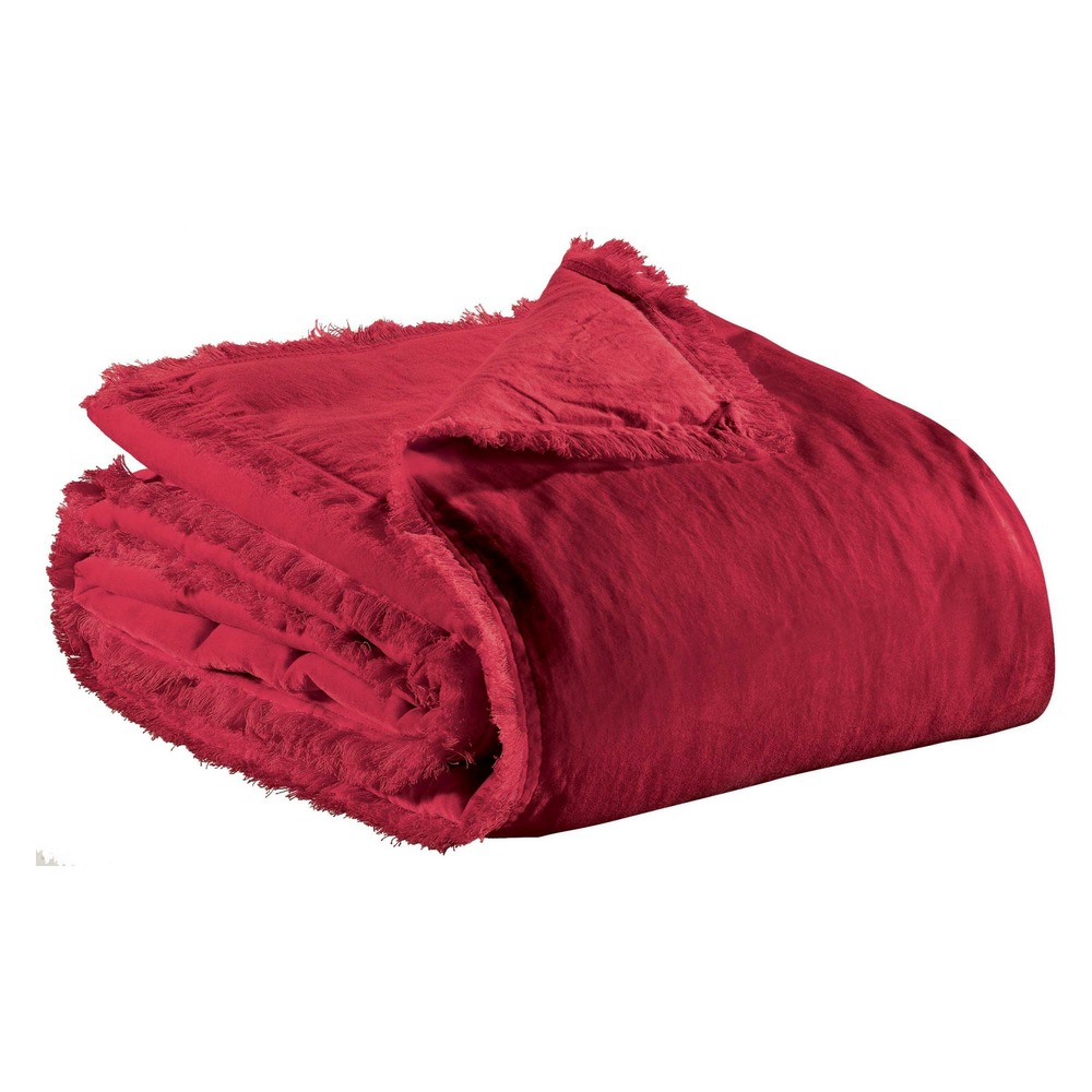 Plaid uni fara rubis 135 x 200 cm