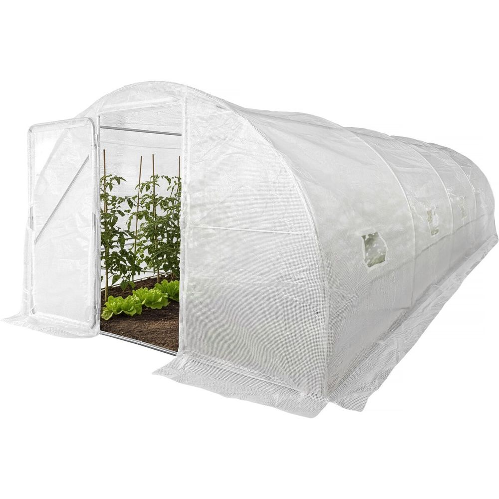 Serre tunelle de jardin avec porte 6 x 3 m 