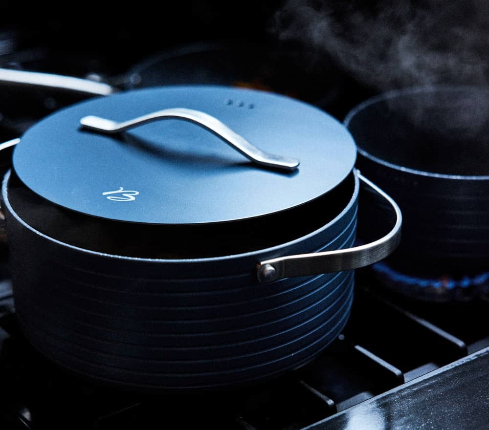 Faitout anti-adherent basalt futur - avec couvercle - ø24cm - aluminium - baumalu