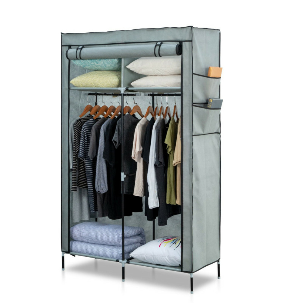 Herzberg hg-8012: armoire de rangement gris