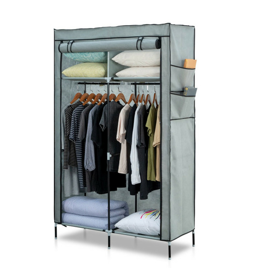 Herzberg hg-8012: armoire de rangement gris