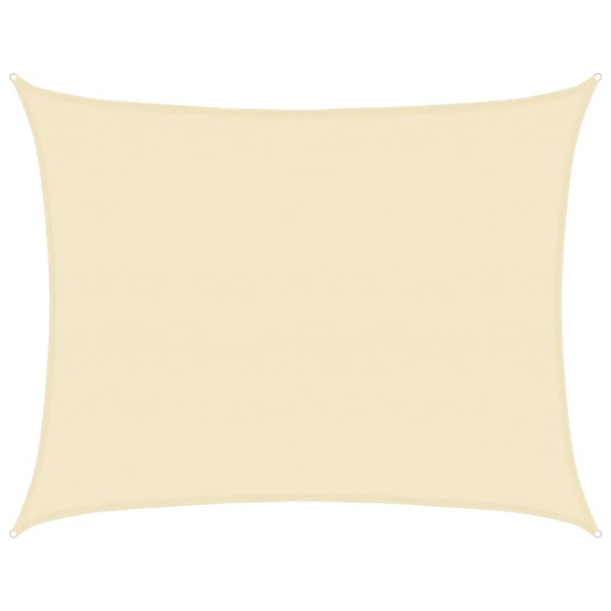 Voile d'ombrage 160 g/m² crème 6x8 m pehd