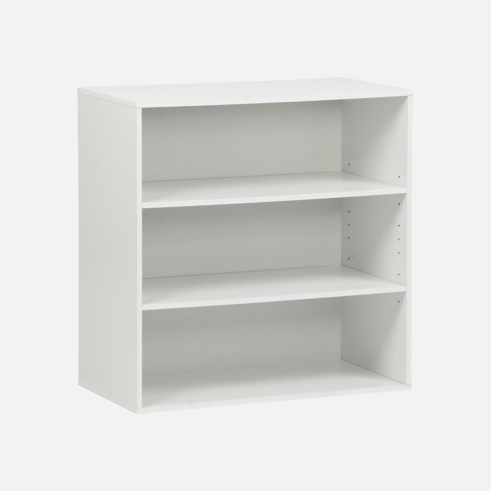 Etagère, bibliothèque, module de rangement décor bois 2 étagères l 70 x p 35 x h 70cm - kompo