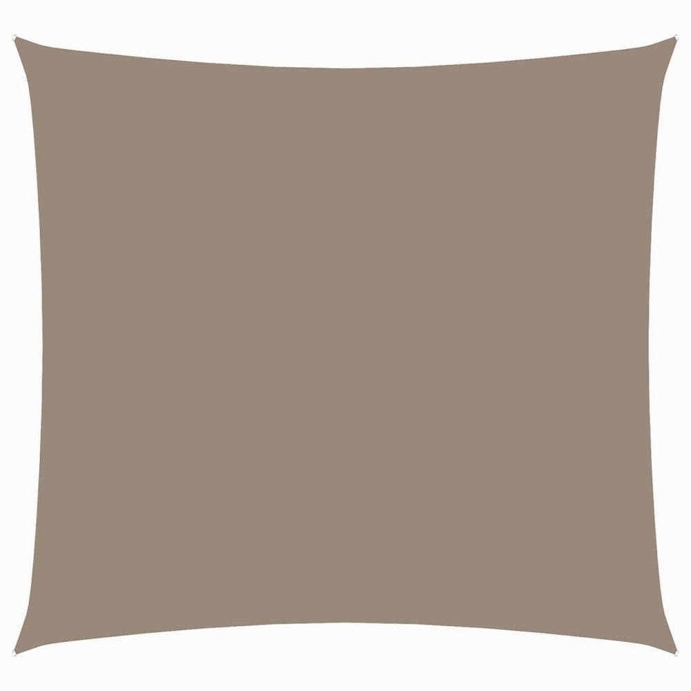 Voile de parasol tissu oxford carré 4,5x4,5 m taupe