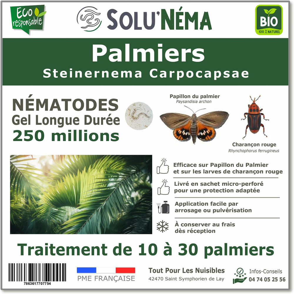 Solunéma - Nématodes Contre le Charençon du Palmier - 250 millions (SC)