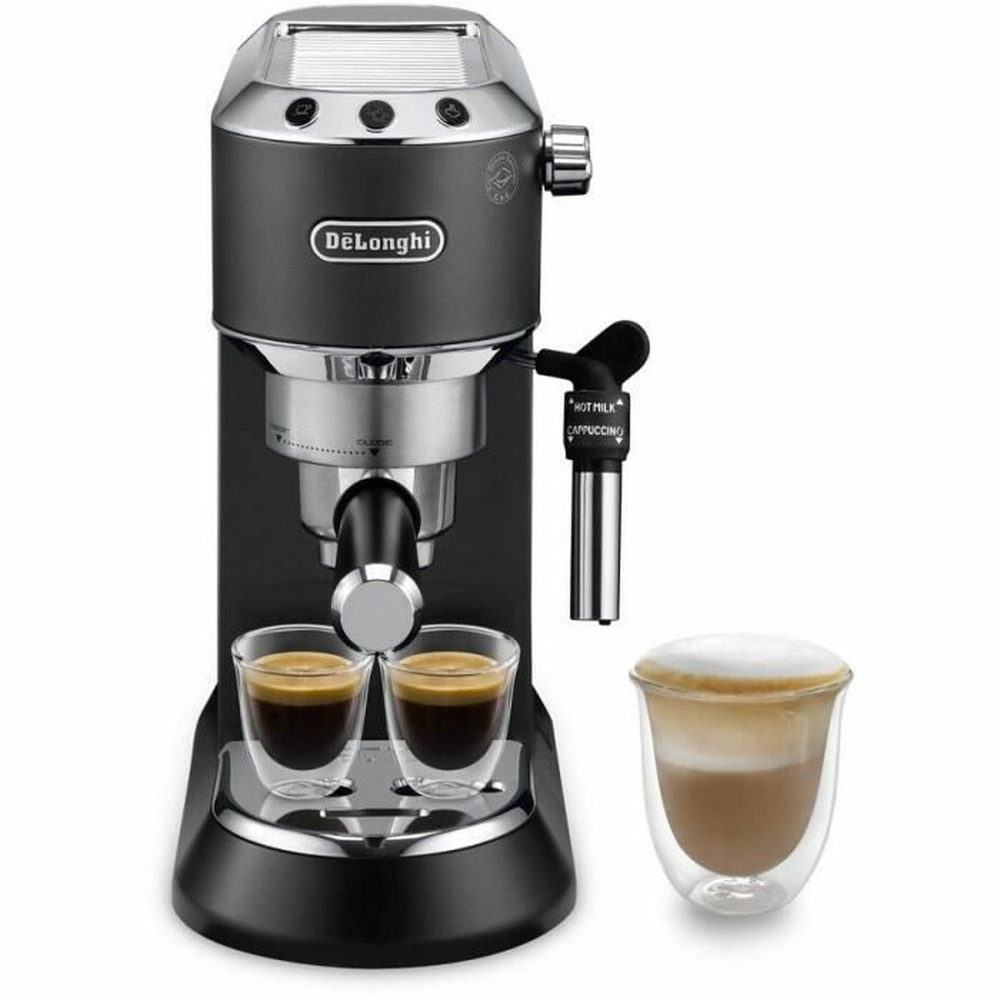 Machine expresso classique ec685.bk dedica style - café moulu et dosettes ese - 15 bars - 1l - noir