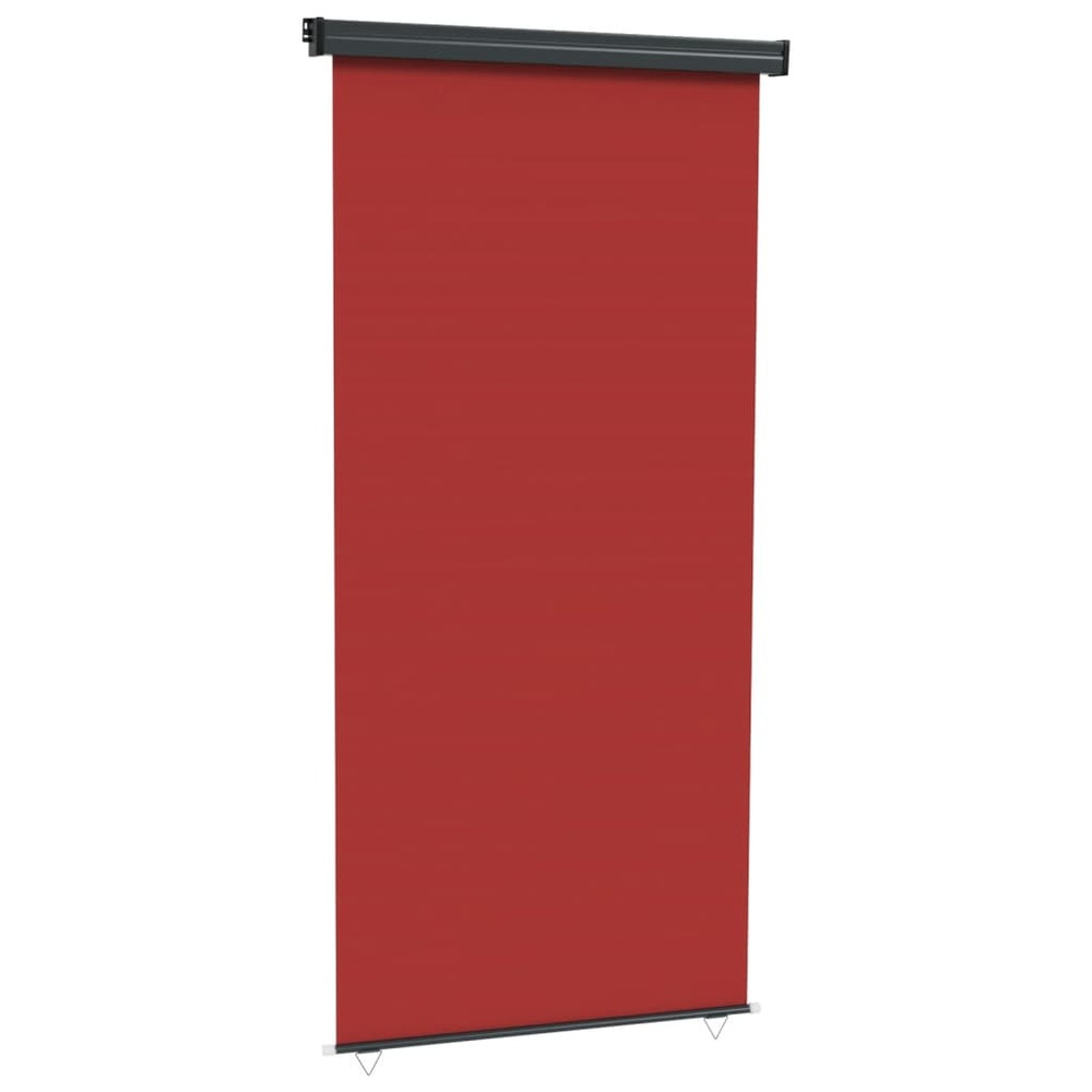 Auvent latéral de balcon 122x250 cm rouge