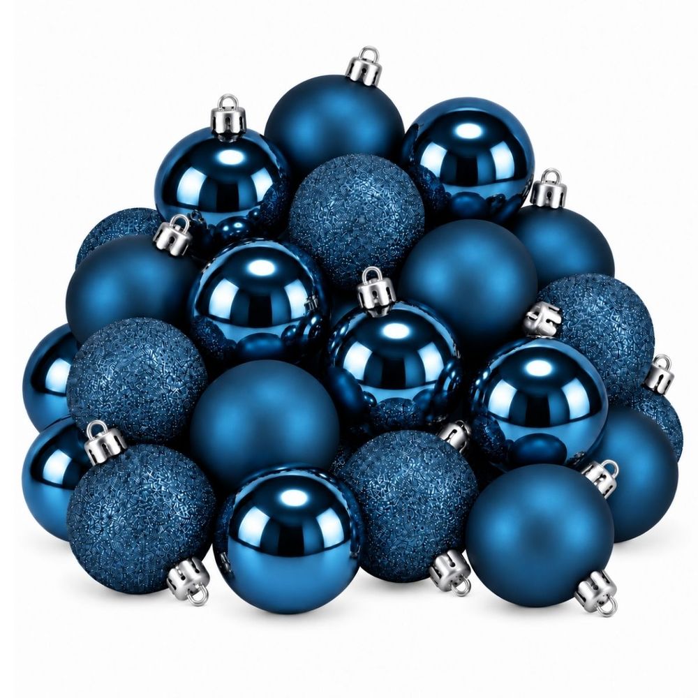 Babe de noël memike249/00214 set de 27 h8x8cm - bleu
