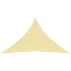 Voile d'ombrage 160 g/m² beige 2,5x2,5x3,5 m pehd