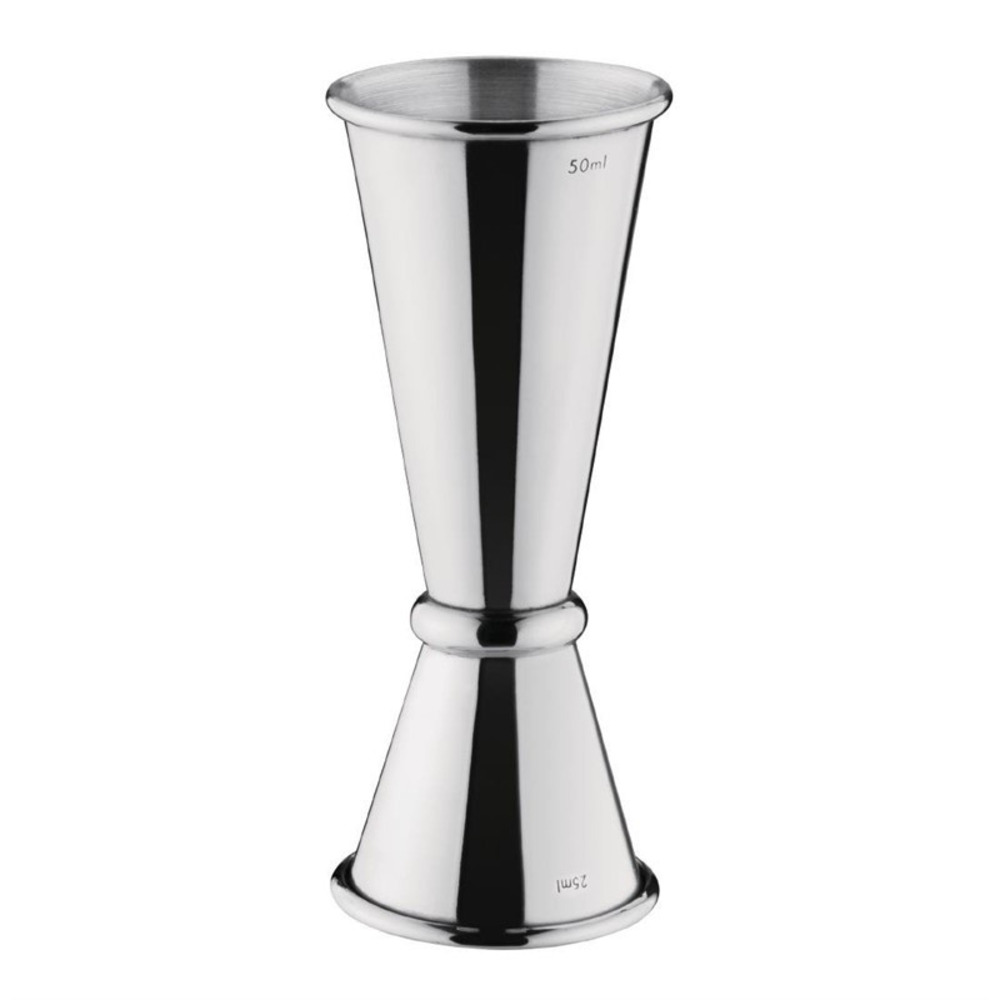 Mesure de bar conique inox - 25 / 50 ml - olympia