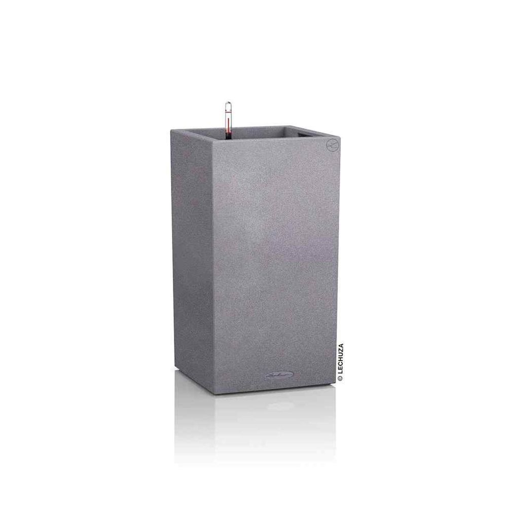 Jardinière d'extérieur canto stone 40 high all-in-one gris pierre