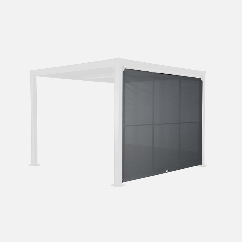 Auvent 3m aluminium et textilène pour pergola bioclimatique palace