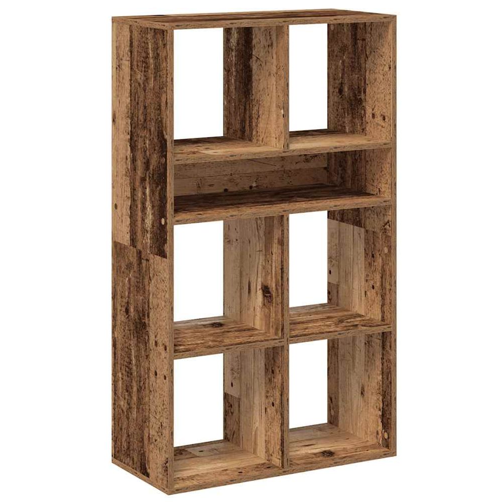 Bibliothèque vieux bois 66x31x112 cm bois d'ingénierie