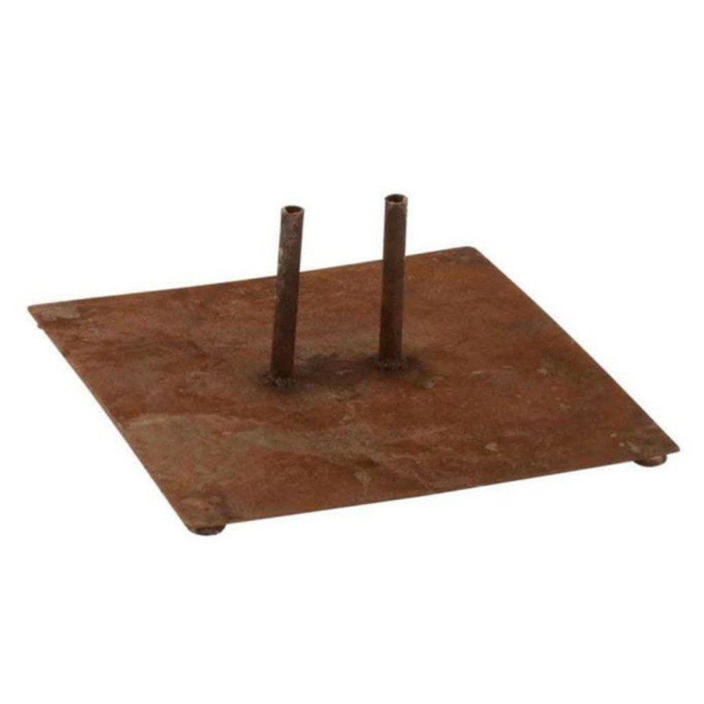 Pied pour parasol en métal shiva ii 30cm rouille