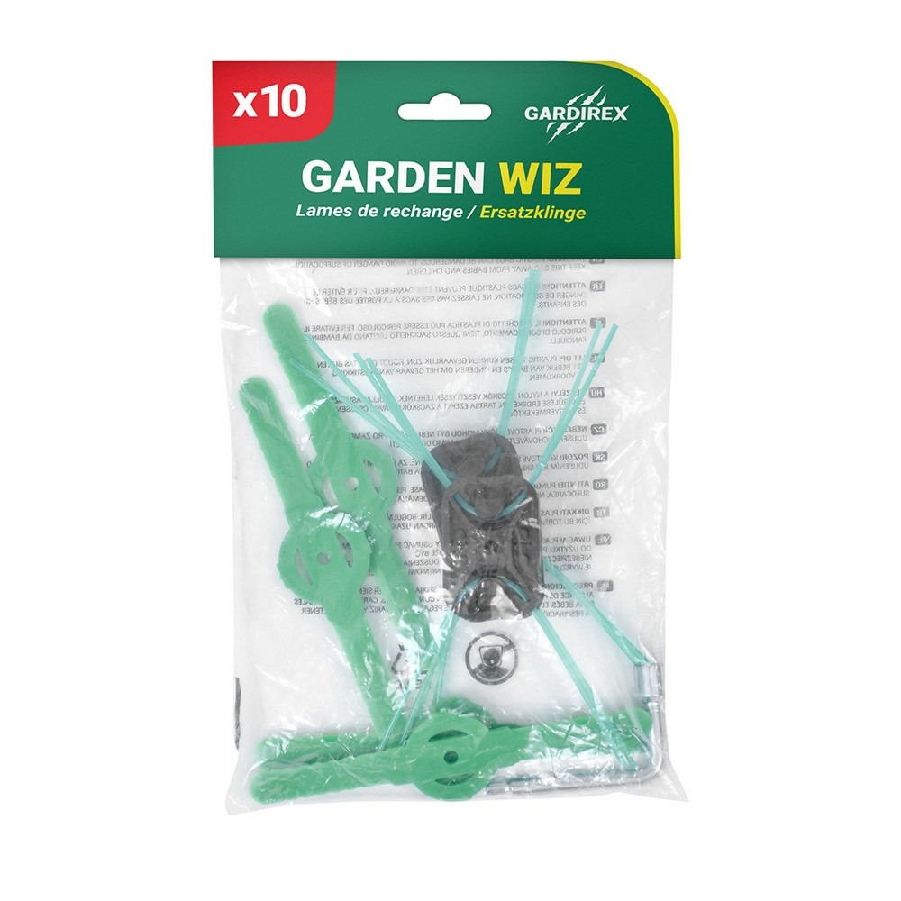 - coupe bordures sans fil, débroussailleuse, taille-haies et rotofil garden wiz - outil de jardin 5 en 1 | | lames de rech