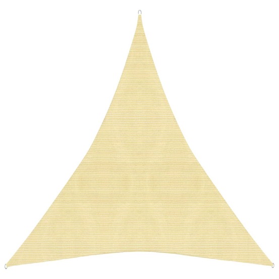 Voile toile d'ombrage parasol 160 g/m² pehd 3 x 4 x 4 m beige
