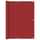 Écran de balcon rouge 120x600 cm tissu oxford