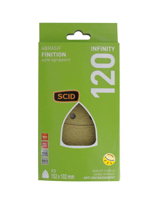 Patin iron auto-agrippant 152 x 102 mm 120 5