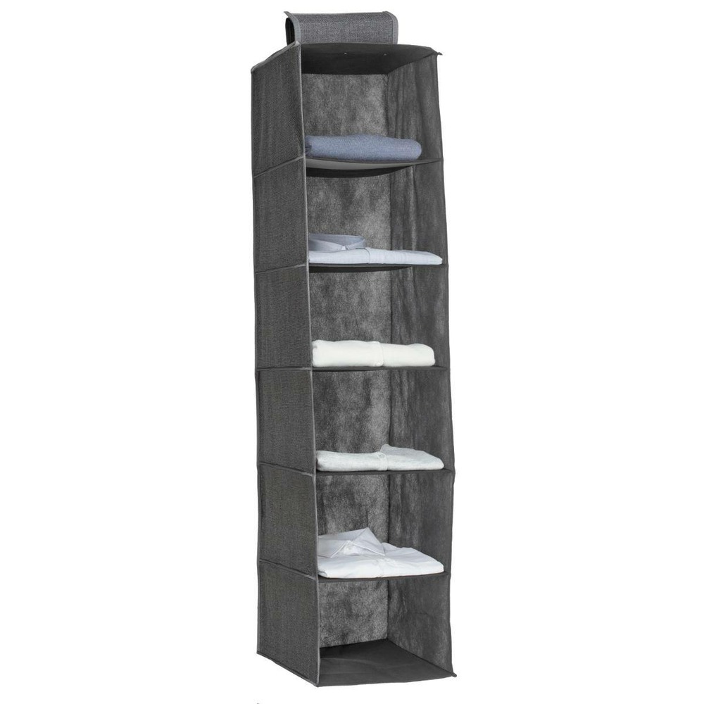5five - housse rangement 6 cases gris anthracite