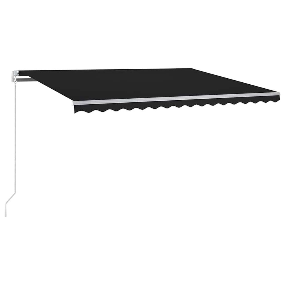 Auvent automatique capteur de vent et led 300x250 cm anthracite