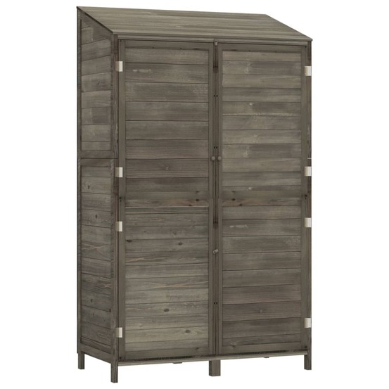 Remise de jardin anthracite 102x52x174,5cm bois de sapin solide