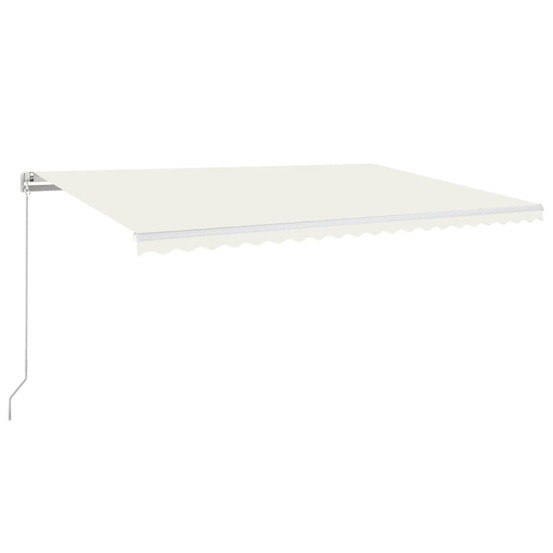 Auvent manuel rétractable 500x350 cm crème