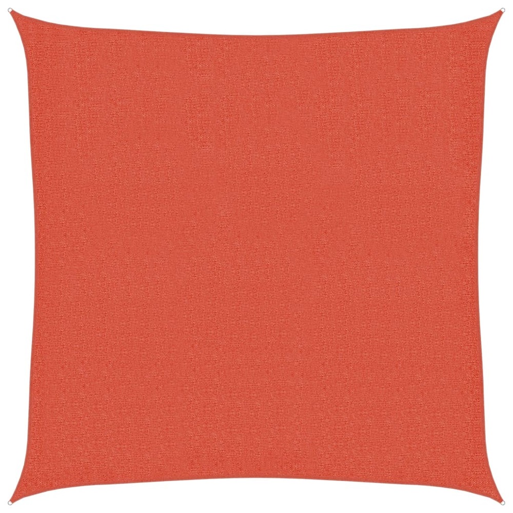 Voile d'ombrage 160 g/m² carré terre cuite 2,5x2,5 m pehd