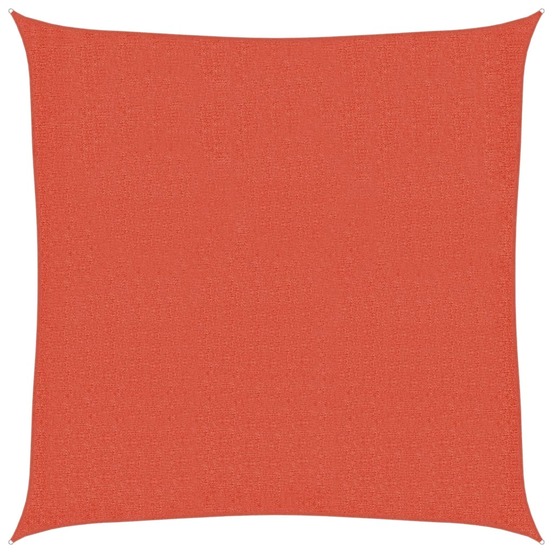 Voile d'ombrage 160 g/m² carré terre cuite 2,5x2,5 m pehd