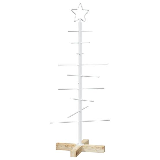 Sapin de noël en métal avec support kuopio 90 cm acier blanc