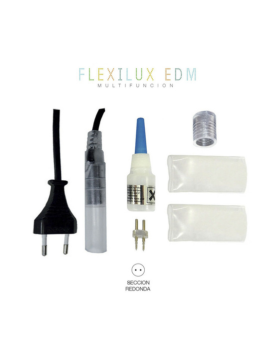 Connecteur - alimentation tube flexilux 2 voies edm