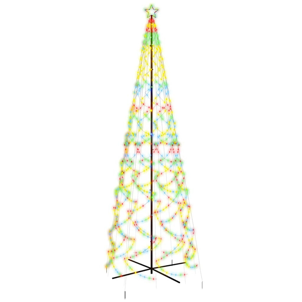 Arbre de noël cône 1400 led colorées 160x500 cm