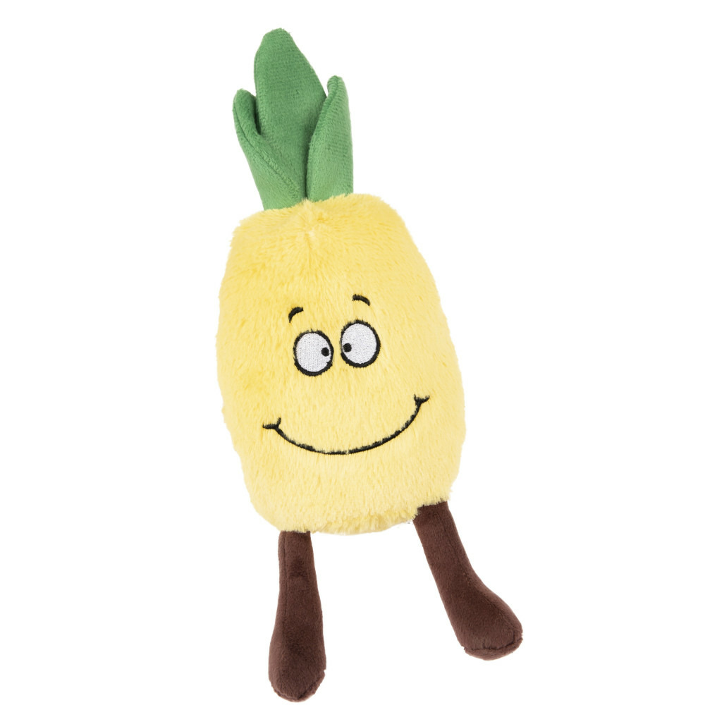 Peluche fruity ananas jaunes 30 cm pour chien
