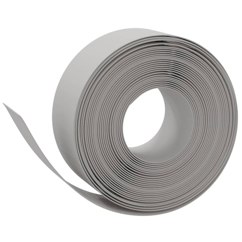 Bordure de jardin gris 10 m 20 cm polyéthylène