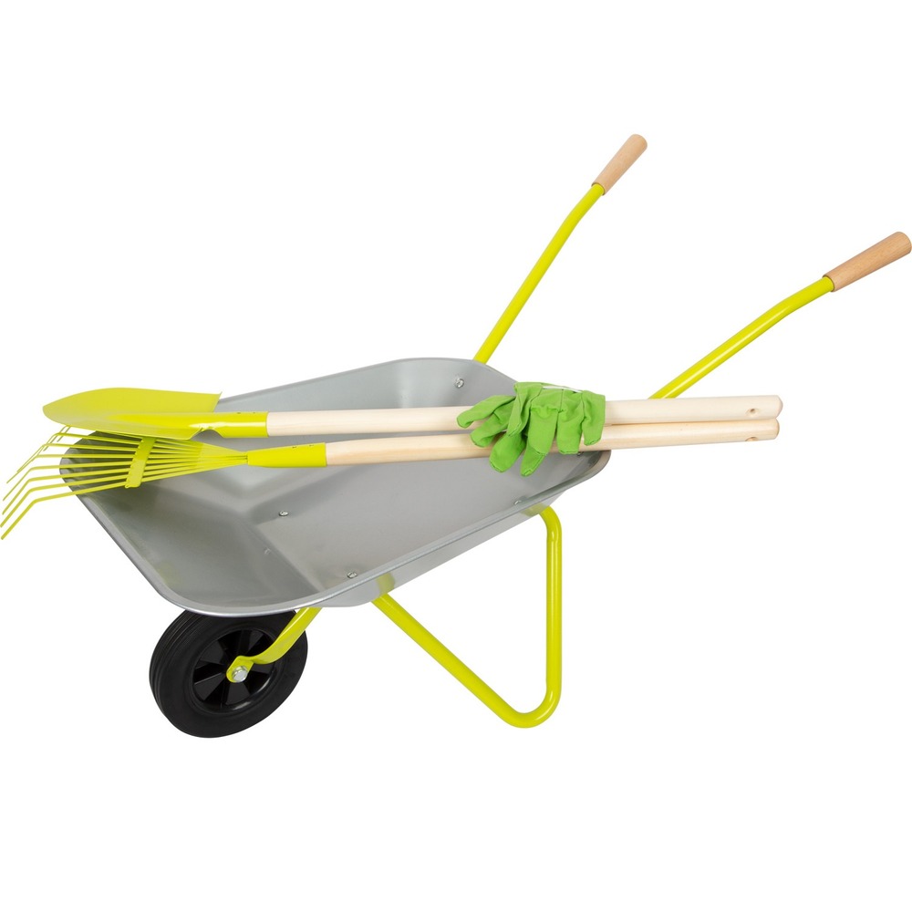 Brouette avec outils de jardin