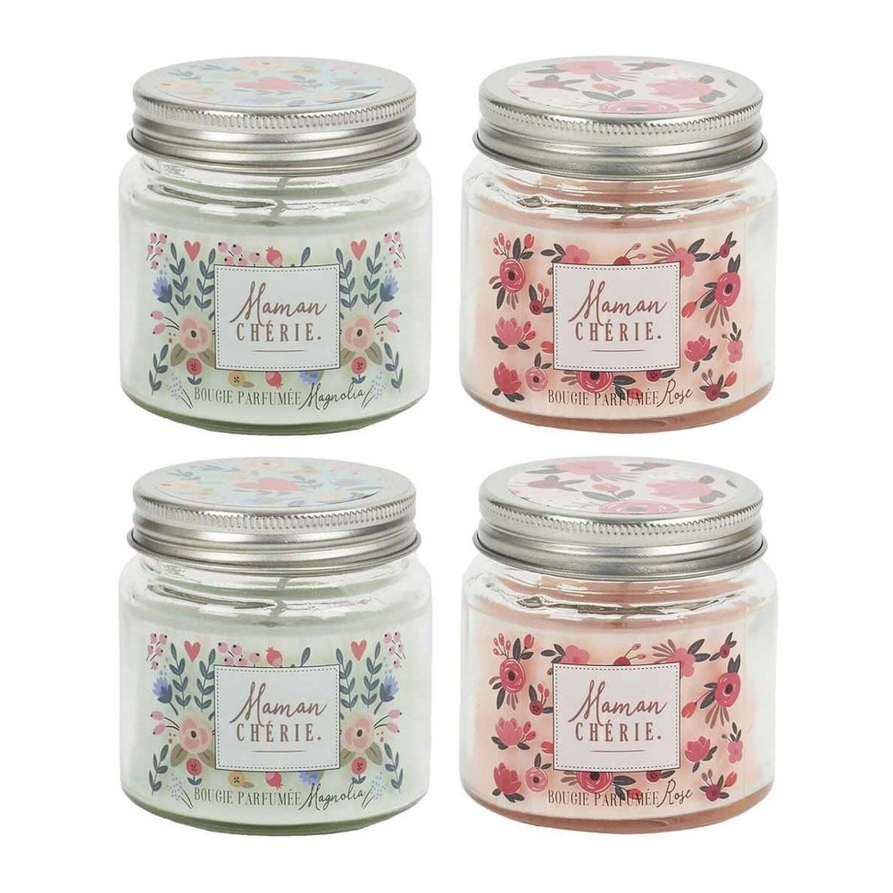 Bougie parfumée en pot maman 6.5 cm (lot de 4)
