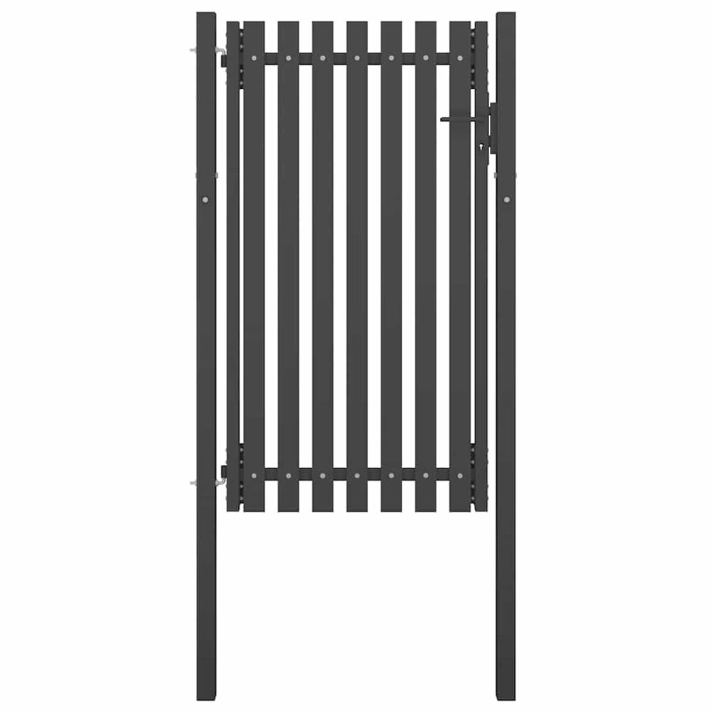 Portail de jardin en acier 100x175 cm anthracite