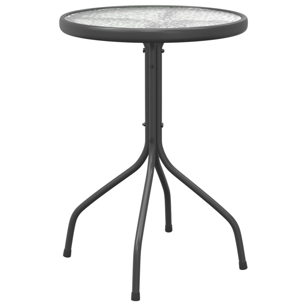 Table de jardin ø50x71 cm acier anthracite