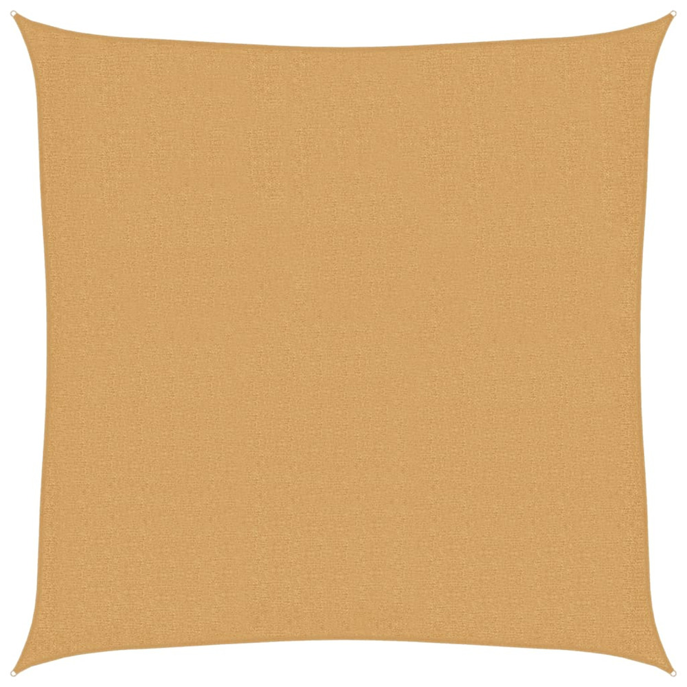 Voile d'ombrage 160 g/m² carré sable 3x3 m pehd
