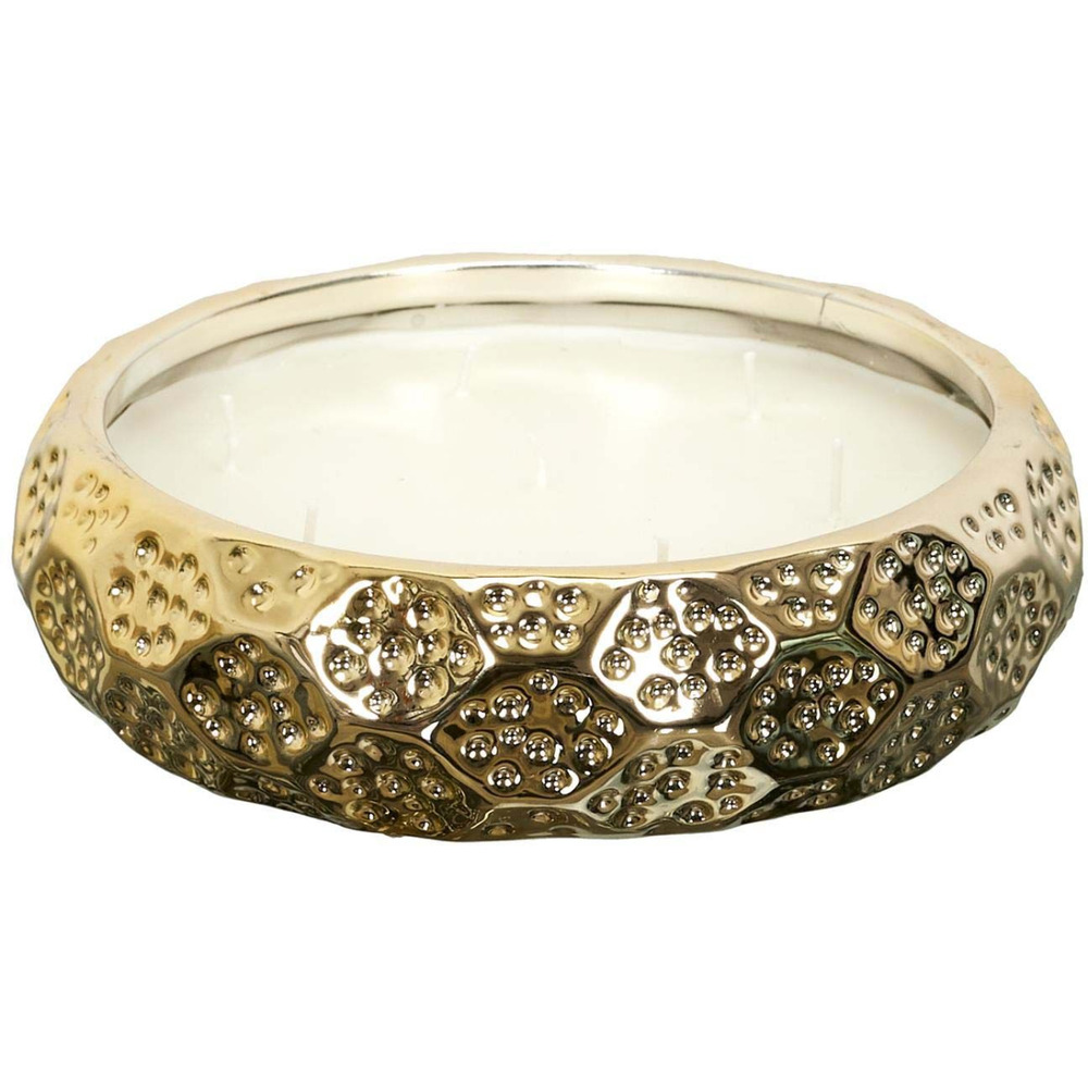 Bougie parfumée en céramique or du temps 7 mèches