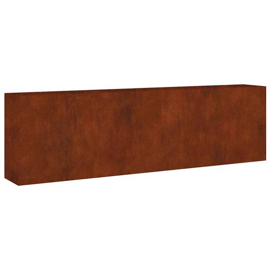 Lit surélevé de jardin 280x40x80 cm acier corten