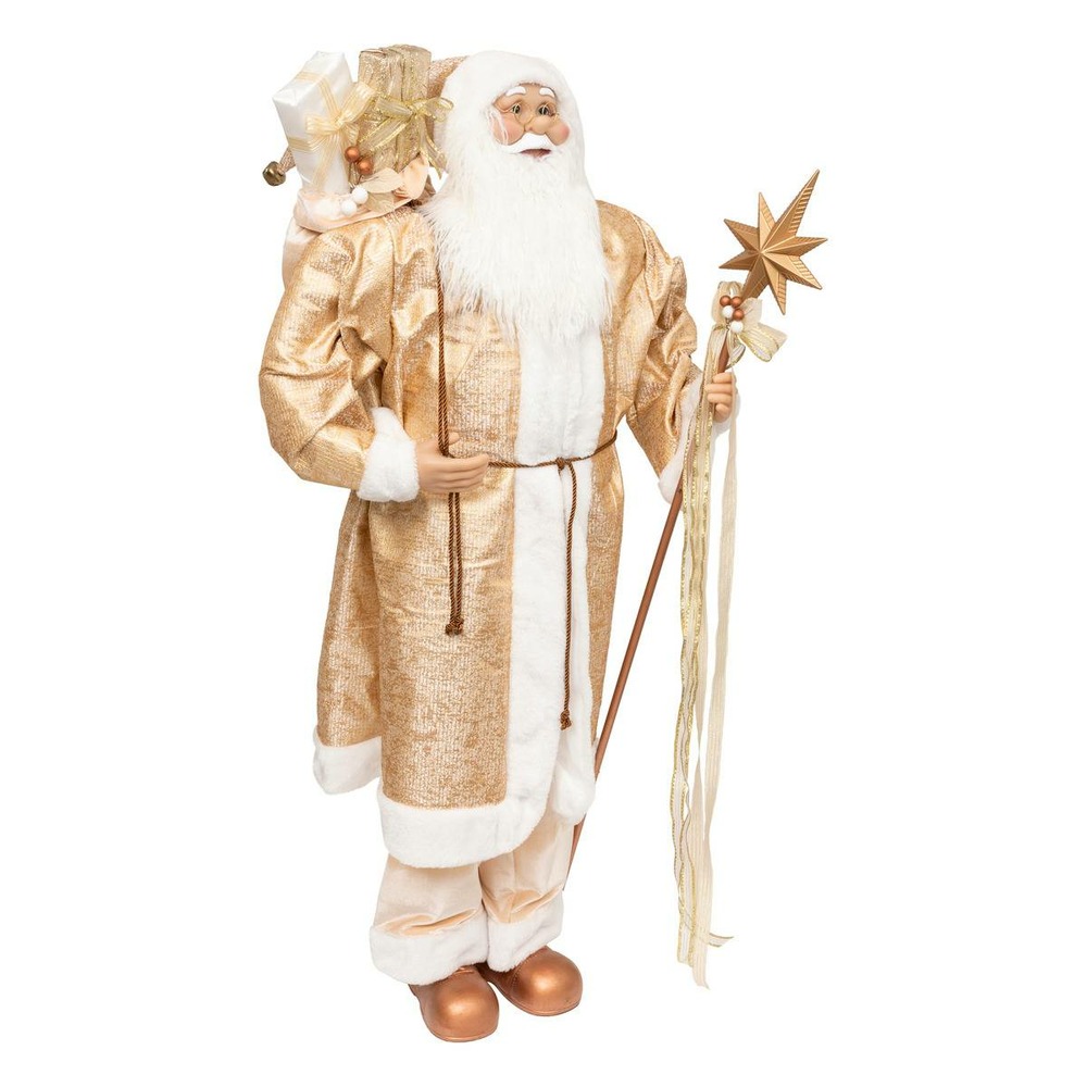 Pere noel dore 120cm