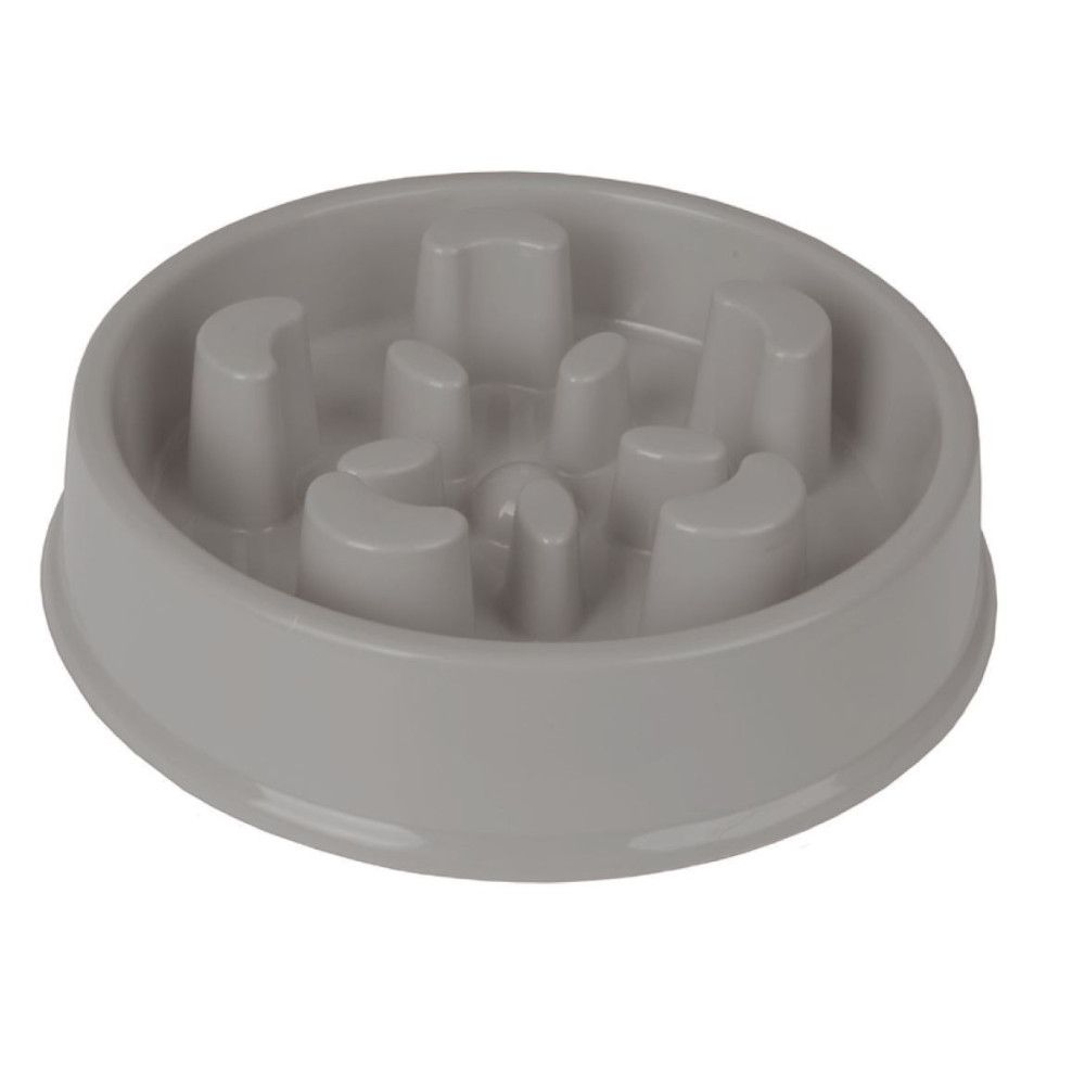 Gamelle anti-glouton bobo 2 grise contenance 500 ml ø 16.5 cm